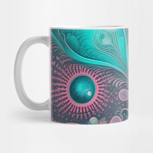 Other Worldly Designs- nebulas, stars, galaxies, planets with feathers Mug